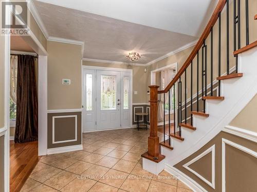 Beautiful centre hall staircase updated in 2021. - 2298 Bowman Road, Ottawa, ON 