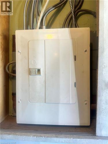 Electrical service panel with metal-clad conduit cabling - 150 Princess Street, Hamilton, ON 