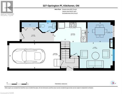 Floor plan - 327 Oprington Place, Kitchener, ON 