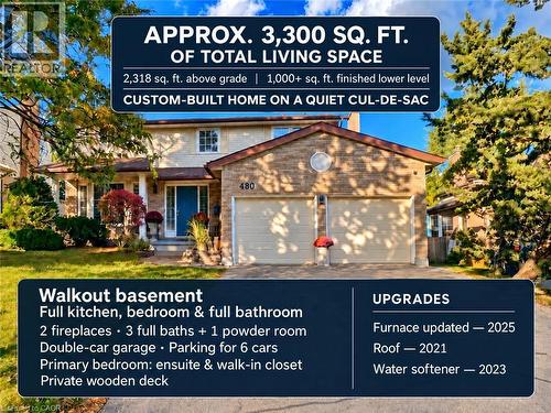 Property Marketing Disclosure. Detailing the technical specifications, structural composition, and recent facility improvements of the property - 488 Heather Hill Place, Waterloo, ON 