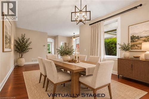 VIRTUALLY STAGED DINING ROOM - 83 Glazebrook Crescent, Cambridge, ON 
