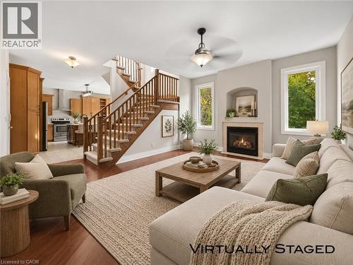 VIRTUALLY STAGED FAMILY ROOM - 83 Glazebrook Crescent, Cambridge, ON 