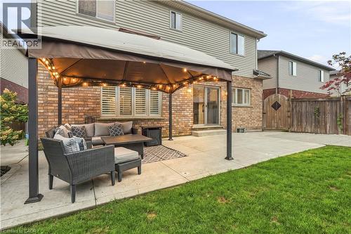 Backyard Pergola w/ Sitting Area - 53 Valiant Circle, Binbrook, ON 