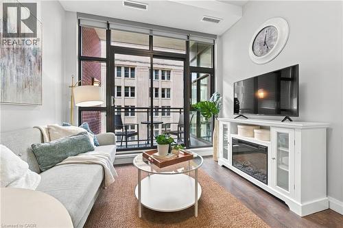 Floor to Ceiling Windows with Custom Blinds - 112 King Street E Unit# 607, Hamilton, ON 