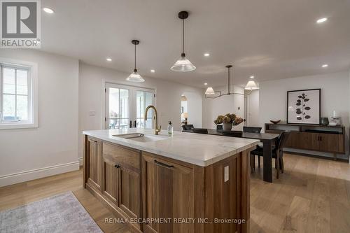 Hand-crafted, white oak custom millwork throughout - 890 Forest Glen Avenue, Burlington, ON 