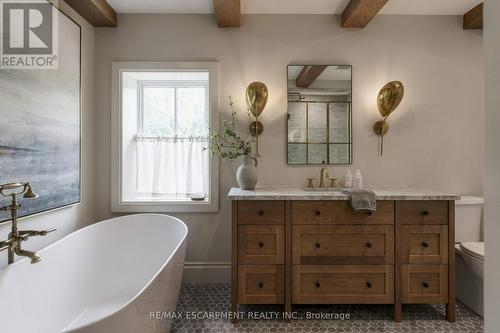 Primary ensuite with heated floor. - 890 Forest Glen Avenue, Burlington, ON 