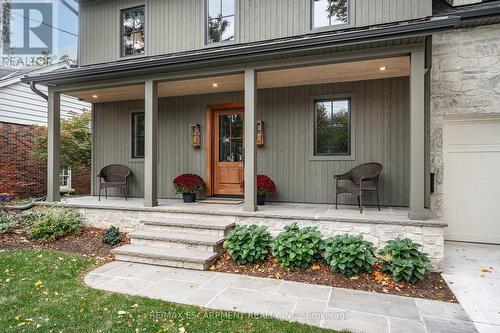 Hand-carved natural stone, Maibec siding - 890 Forest Glen Avenue, Burlington, ON 