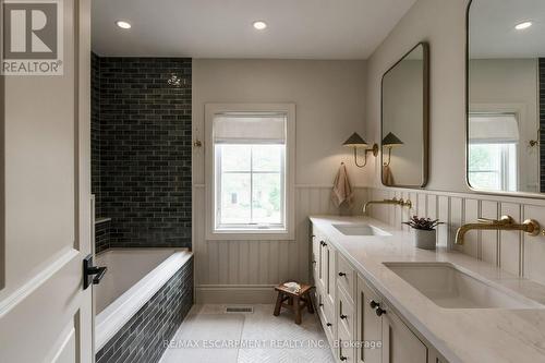 Herringbone floor tile. - 890 Forest Glen Avenue, Burlington, ON 