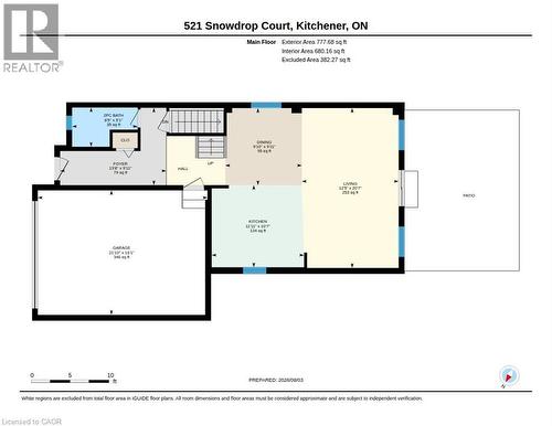 Floor plan - 521 Snowdrop Court, Kitchener, ON 