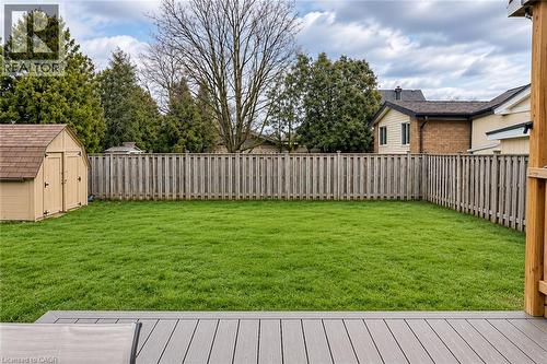 Image is edited with AI to show what the yard could look like if re-sodded - 241 Thorner Drive, Hamilton, ON 