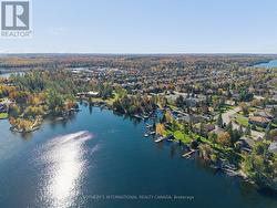 Aerial views of lake - 