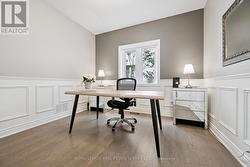 Dedicated Home Office with Hardwood Flooring - 