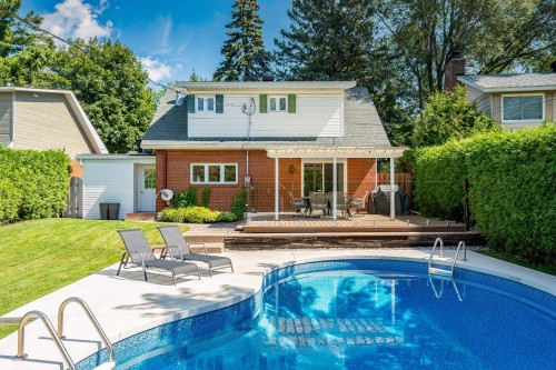 Pool - 8 Av. Hébert, Candiac, QC - Outdoor With In Ground Pool With Deck Patio Veranda