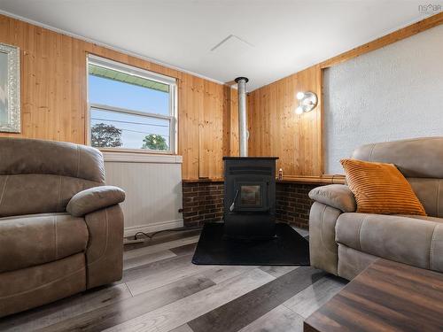 193 Willow Avenue, New Glasgow, NS - Indoor Photo Showing Living Room With Fireplace