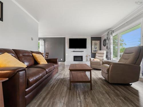 193 Willow Avenue, New Glasgow, NS - Indoor Photo Showing Living Room With Fireplace