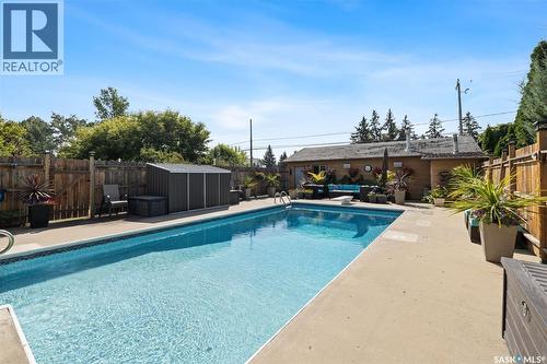 23 Ridgedale Bay, White City, SK - Outdoor With In Ground Pool With Backyard