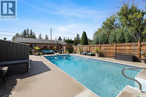 23 Ridgedale Bay, White City, SK - Outdoor With In Ground Pool With Deck Patio Veranda With Backyard