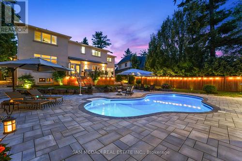 527 Meadow Wood Road, Mississauga, ON - Outdoor With In Ground Pool With Deck Patio Veranda With Backyard
