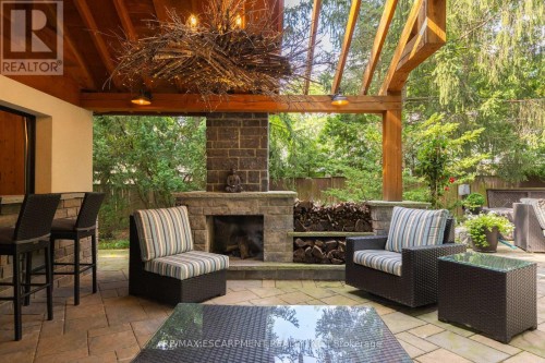 1063 Greenoaks Drive, Mississauga, ON - Outdoor With Fireplace With Deck Patio Veranda With Exterior