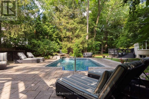 1063 Greenoaks Drive, Mississauga, ON - Outdoor With In Ground Pool With Deck Patio Veranda