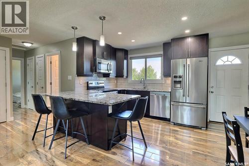 6918 1St Avenue N, Regina, SK - Indoor Photo Showing Kitchen With Stainless Steel Kitchen With Upgraded Kitchen