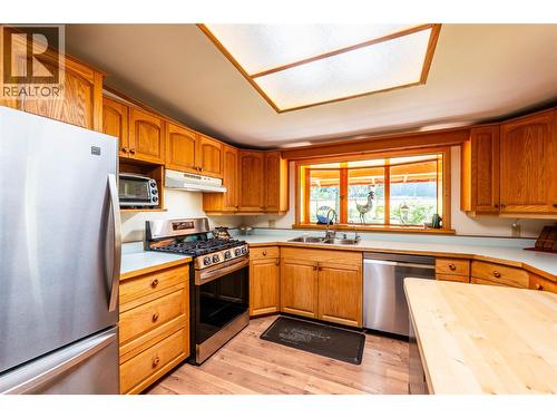 541 Bear Road, Salmo, BC - Indoor Photo Showing Kitchen With Double Sink