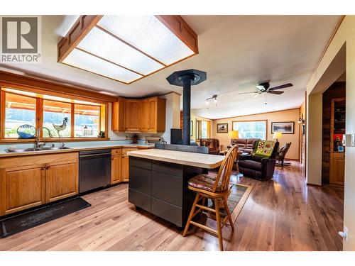 541 Bear Road, Salmo, BC - Indoor Photo Showing Kitchen With Double Sink