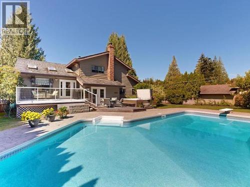 3700 Mackenzie Ave, Powell River, BC - Outdoor With In Ground Pool With Deck Patio Veranda With Backyard