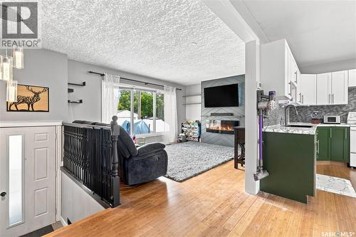 130 6Th Street, Pilot Butte, SK - Indoor With Fireplace