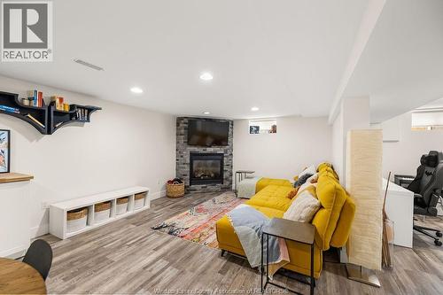 426 Bertha, Windsor, ON - Indoor With Fireplace