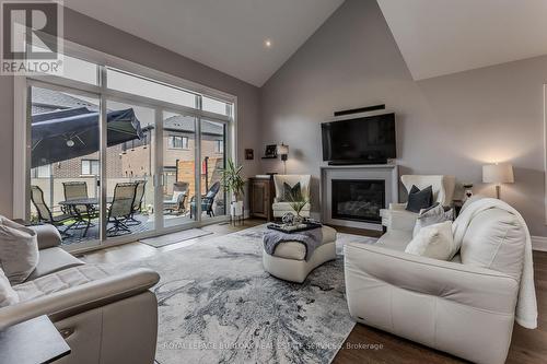 72 Pond View Gate, Hamilton, ON - Indoor Photo Showing Living Room With Fireplace