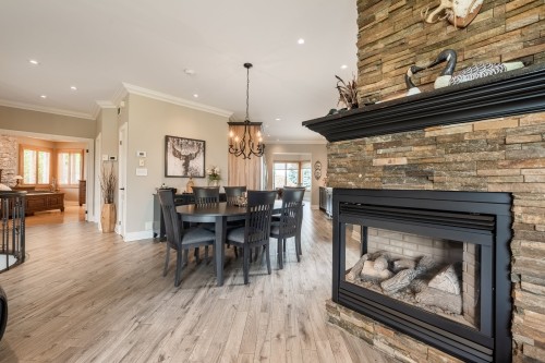 Vue d'ensemble - 231 Ch. Du Richelieu, Saint-Basile-Le-Grand, QC - Indoor With Fireplace