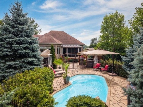 Cour - 231 Ch. Du Richelieu, Saint-Basile-Le-Grand, QC - Outdoor With In Ground Pool