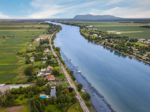 Photo aérienne - 231 Ch. Du Richelieu, Saint-Basile-Le-Grand, QC - Outdoor With Body Of Water With View