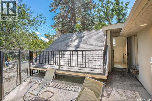 100 Poplar Crescent, Saskatoon, SK - Outdoor With Deck Patio Veranda With Exterior