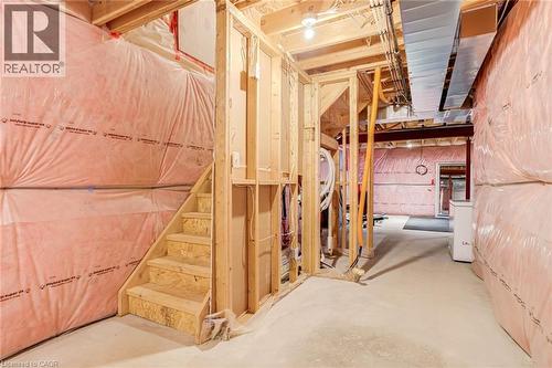 Unfinished basement featuring stairs - 239 Cranbrook Street, Kitchener, ON - Indoor Photo Showing Other Room