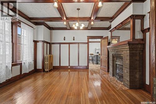 1037 Chestnut Avenue, Moose Jaw, SK - Indoor With Fireplace