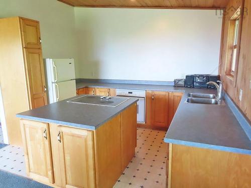 5875 West Bay Road, Roberta, NS - Indoor Photo Showing Kitchen With Double Sink