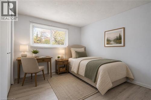 Virtually Staged - 87 Christopher Drive, Waterloo, ON - Indoor Photo Showing Bedroom