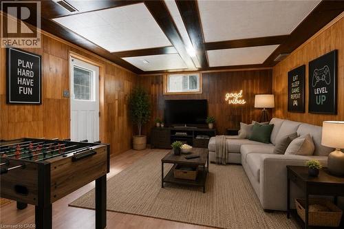 Virtually Staged - 87 Christopher Drive, Waterloo, ON - Indoor Photo Showing Living Room