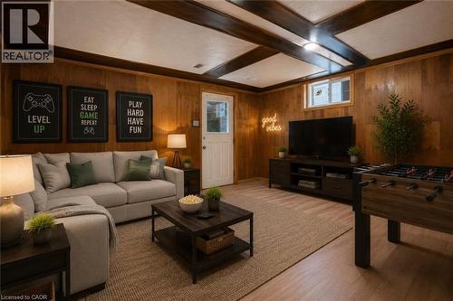Virtually Staged - 87 Christopher Drive, Waterloo, ON - Indoor Photo Showing Living Room