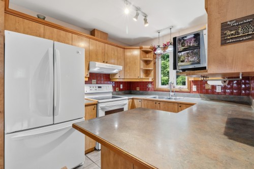 Cuisine - 60 Ch. De St-Moritz, Saint-Sauveur, QC - Indoor Photo Showing Kitchen With Double Sink