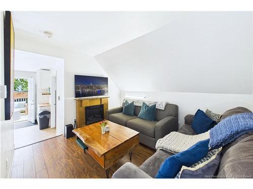 A & B-127 Cornhill St, Moncton, NB - Indoor Photo Showing Living Room With Fireplace