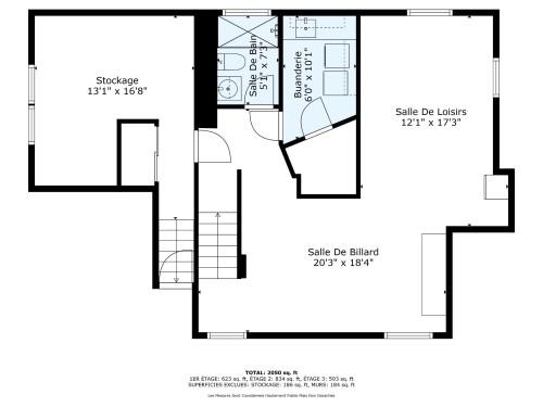 Plan (croquis) - 108 Av. Kenaston, Mont-Royal, QC 