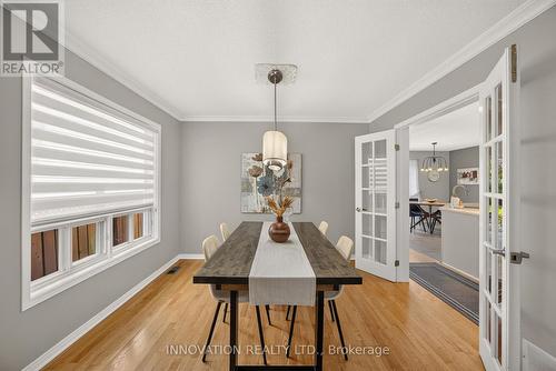 Dining room with French doors to kitchen - 2545 Page Road, Ottawa, ON 