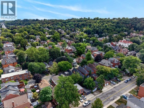Residential neighborhood featuring extensive mature tree canopy and varied architectural styles - 16 Bruce Street, Hamilton, ON 