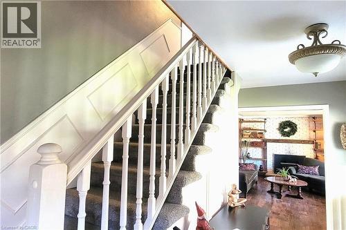 View of entrance and staircase leading to bedrooms - 115 Southwood Drive, Cambridge, ON 