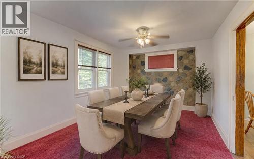 AI Virtually Staged dining room - 224 Weber Street E, Kitchener, ON 
