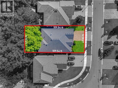 The boundary seen is an estimated representation of lot dimensions derived from Geowarehouse, intended solely for visualization purposes. Please note that it is not obtained from a survey and should n - 2800 Sheffield Place, London, ON 