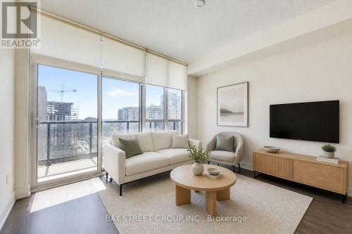 Living Room - Virtual Staged - 2006 - 88 Sheppard Avenue E, Toronto, ON 